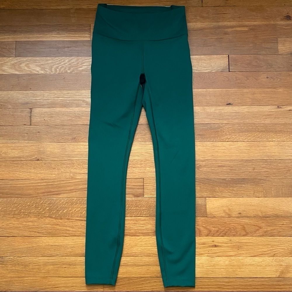 Outdoor Voices FrostKnit 7/8 Cold Weather Athletic Legging Rainforest Green XS - Picture 3 of 7